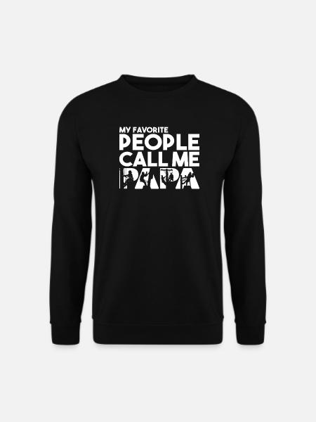 Linienarbeiter Papa Electrical Lineman Father Day - Unisex Pullover - Schwarz