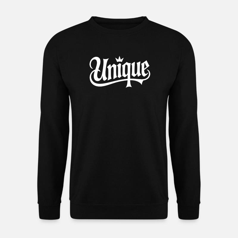 unique unique unique self-worth unique - Unisex Sweatshirt - black
