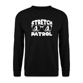 Les passionnés de Pilates Stretch Patrol Pilates - Sweat-shirt Unisexe - noir - Devant - Alina (178cm) & Michal (187cm)