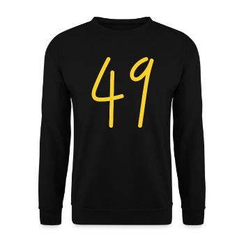 49 - Unisex Pullover - Schwarz - Vorne - Alina (178cm) & Michal (187cm)