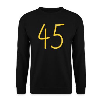 45 - Unisex Sweatshirt - black - Front - Alina (178cm) & Michal (187cm)