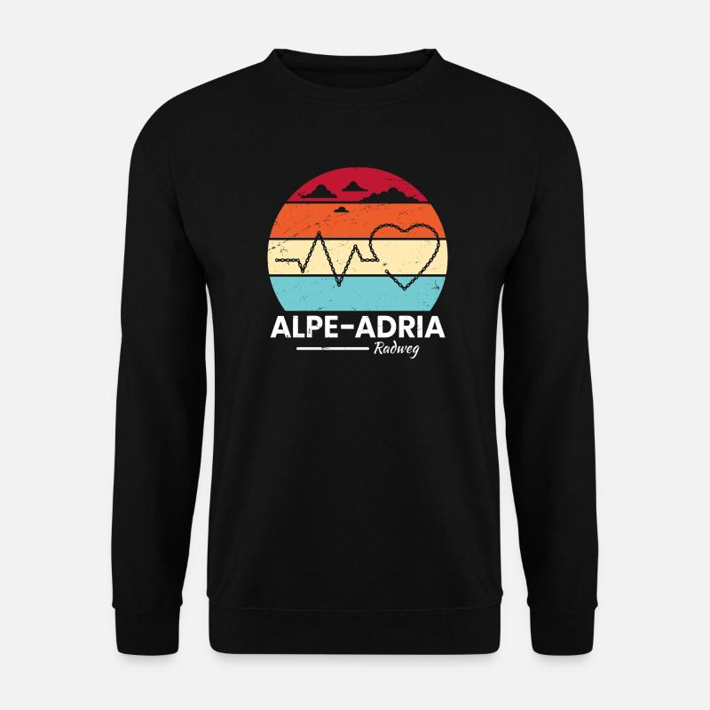 Alpe-Adria Bicycle - Unisex Sweatshirt - black