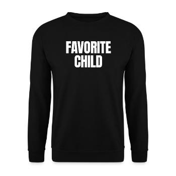 Favorite child - Unisex Sweatshirt - black - Front - Alina (178cm) & Michal (187cm)