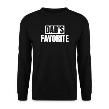 Favorite Daddy's Favorite I'm Daddy's Favorite - Unisex Sweatshirt - black - Front - Alina (178cm) & Michal (187cm)