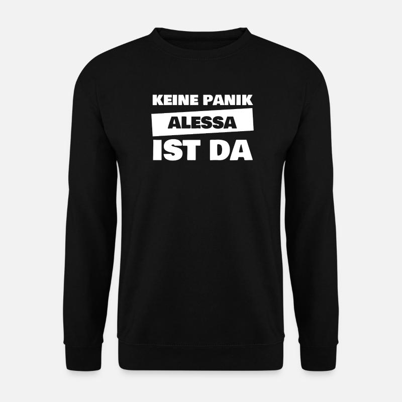 First name Alessa - Unisex Sweatshirt - black