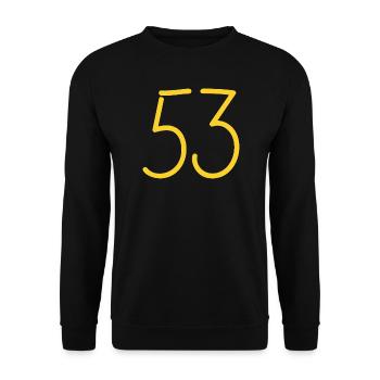 53 - Unisex Pullover - Schwarz - Vorne - Alina (178cm) & Michal (187cm)