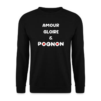 Love Money Dollar - Unisex Sweatshirt - black - Front - Alina (178cm) & Michal (187cm)