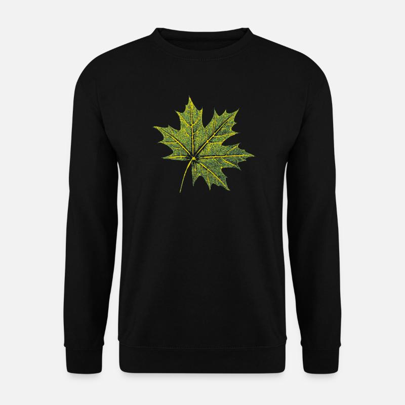Maple Leaf - Forest & Nature BOTANIK - Unisex Sweatshirt - black