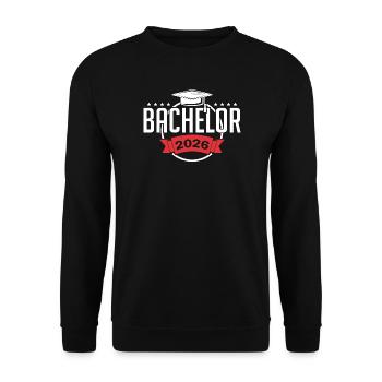 Bachelor 2026 Graduation Graduation - Unisex Sweatshirt - black - Front - Alina (178cm) & Michal (187cm)