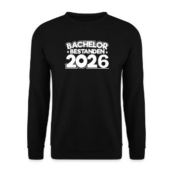 Bachelor 2026 Graduation Graduation - Unisex Sweatshirt - black - Front - Alina (178cm) & Michal (187cm)