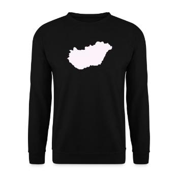 Ungarn Land - Unisex Pullover - Schwarz - Vorne - Alina (178cm) & Michal (187cm)