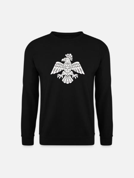 Aztec Eagle Totem Pattern - Unisex Sweatshirt - black