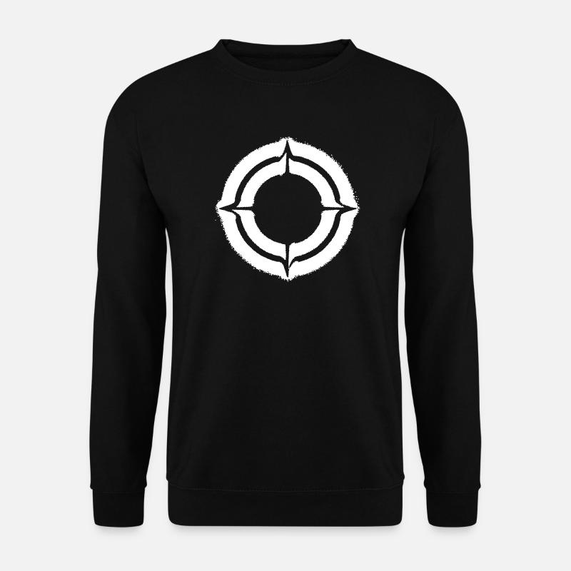 Crosshair Target Grunge Vector - Unisex Sweatshirt - black