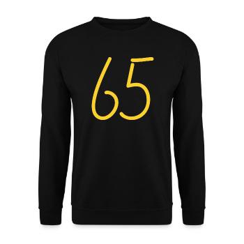 65 - Unisex Sweatshirt - black - Front - Alina (178cm) & Michal (187cm)
