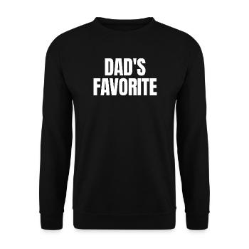 Favorite Daddy's Favorite I'm Daddy's Favorite - Unisex Sweatshirt - black - Front - Alina (178cm) & Michal (187cm)