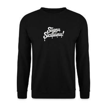 Sugnu sicilianu - Sweat-shirt Unisexe - noir - Devant - Alina (178cm) & Michal (187cm)