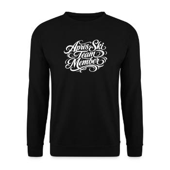 L’équipe de ski APRrès - Sweat-shirt Unisexe - noir - Devant - Alina (178cm) & Michal (187cm)
