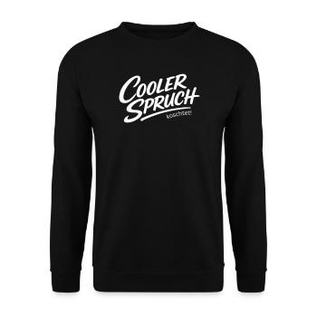 Cooler Spruch koschtet – Dialekt Ironie Design - Unisex Pullover - Schwarz - Vorne - Alina (178cm) & Michal (187cm)