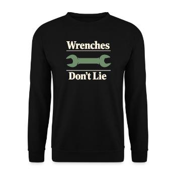 Traktormechaniker Dieselreparatur Tech - Unisex Pullover - Schwarz - Vorne - Alina (178cm) & Michal (187cm)