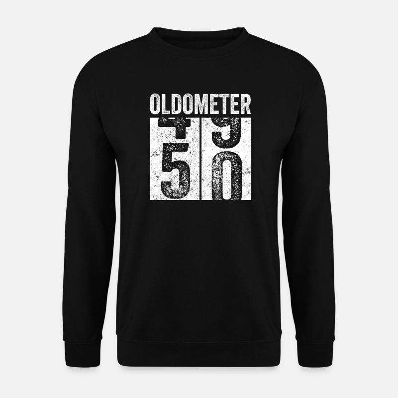 Oldometer 50 – Funny 50th Birthday - Unisex Sweatshirt - black