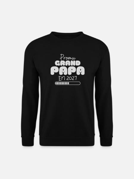 Beförderte Opa 2027 zum zukünftigen Opa-Geschenk - Unisex Pullover - Schwarz