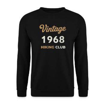 Vintage 1968 – Sailing Club Retro Birth Year - Unisex Sweatshirt - black - Front - Alina (178cm) & Michal (187cm)