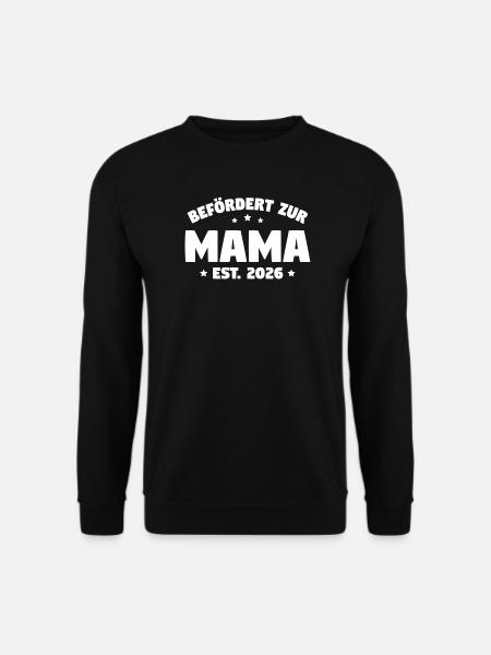 Promue maman 2026 – Grossesse - Sweat-shirt Unisexe - noir