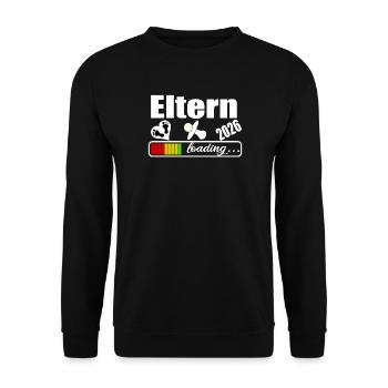 Eltern 2026 - Unisex Pullover - Schwarz - Vorne - Alina (178cm) & Michal (187cm)