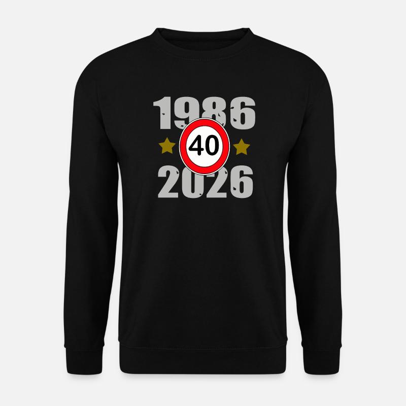 1986–2026: 40 Jahre Jubiläum - Unisex Pullover - Schwarz