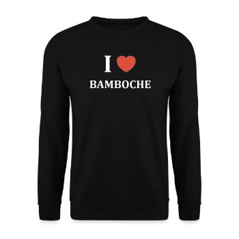 J’aime Bamboche - Sweat-shirt Unisexe - noir - Devant - Alina (178cm) & Michal (187cm)