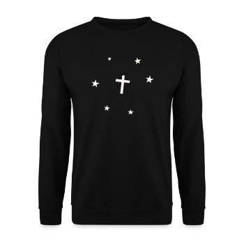 Étoiles croisées - Sweat-shirt Unisexe - noir - Devant - Alina (178cm) & Michal (187cm)