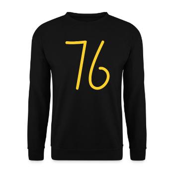 76 - Unisex Sweatshirt - black - Front - Alina (178cm) & Michal (187cm)