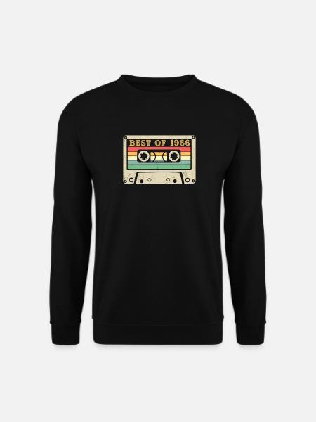 Best of 1966 Retro Kassette 60. Geburtstag - Unisex Pullover - Schwarz