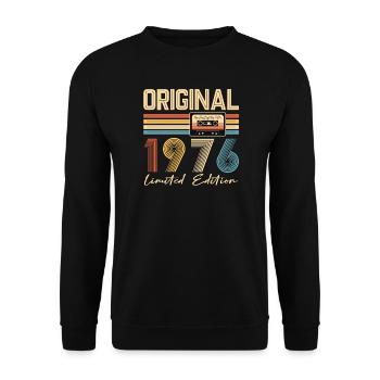 50e anniversaire 50e anniversaire Original 1976 - Sweat-shirt Unisexe - noir - Devant - Alina (178cm) & Michal (187cm)
