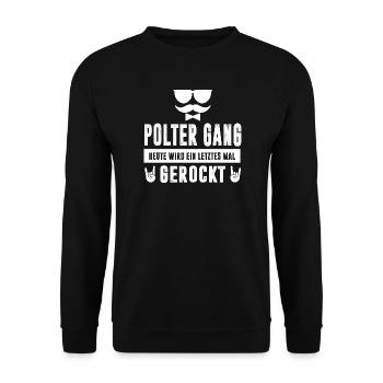 JGA Partnerlook Junggesellenabschied Bier Saufen - Unisex Pullover - Schwarz - Vorne - Alina (178cm) & Michal (187cm)
