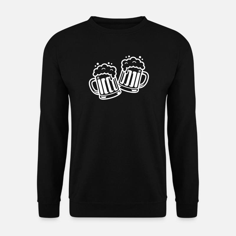 Bierkrug Prost Comic Bier - Unisex Pullover - Schwarz