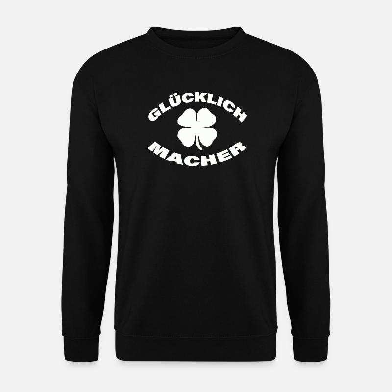 GLÜCKLICHMACHER - Unisex Pullover - Schwarz