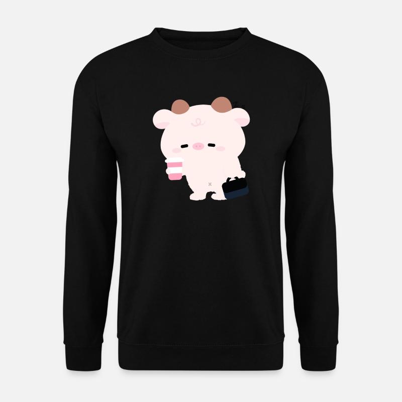 Tried Cow Coffee Run - Unisex Sweatshirt - black