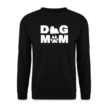 Amant des chiens Maltais Maman de chien Maman Papa de chien - Sweat-shirt Unisexe - noir - Devant - Alina (178cm) & Michal (187cm)