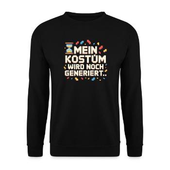 Costume is still being generated Cologne Carnival Carnival - Unisex Sweatshirt - black - Front - Alina (178cm) & Michal (187cm)