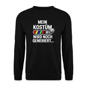 Costume is still being generated Cologne Carnival Carnival - Unisex Sweatshirt - black - Front - Alina (178cm) & Michal (187cm)