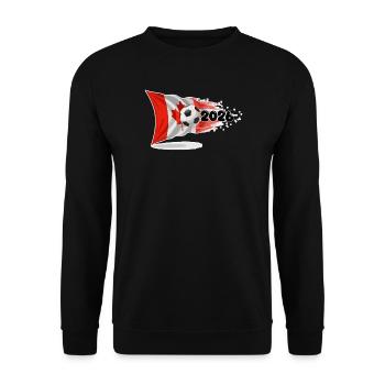 Canada 2026 Soccer Rush - Unisex Sweatshirt - black - Front - Alina (178cm) & Michal (187cm)
