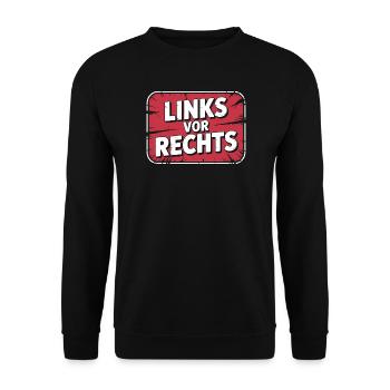 Gauche avant droite - Alerta Antifascista - Sweat-shirt Unisexe - noir - Devant - Alina (178cm) & Michal (187cm)
