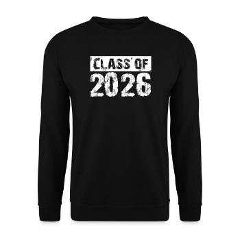 Year 2026 – Class Graduation Student Student - Unisex Sweatshirt - black - Front - Alina (178cm) & Michal (187cm)
