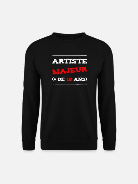 MAJOR ARTIST (+ 18 YEARS OLD)! - Unisex Sweatshirt - black