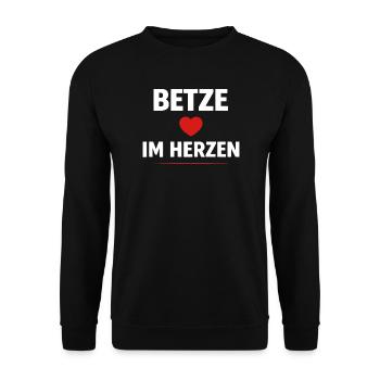 Betze in the Heart – Maillot de supporter de Kaiserslautern - Sweat-shirt Unisexe - noir - Devant - Alina (178cm) & Michal (187cm)