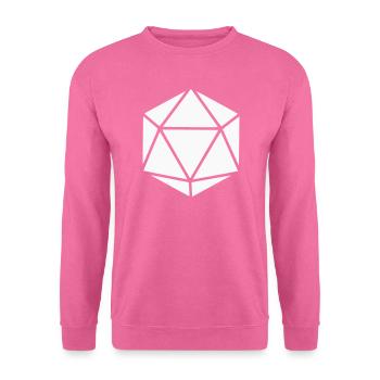 Geometrischer Polyeder Diamant - Unisex Pullover - Pink - Vorne