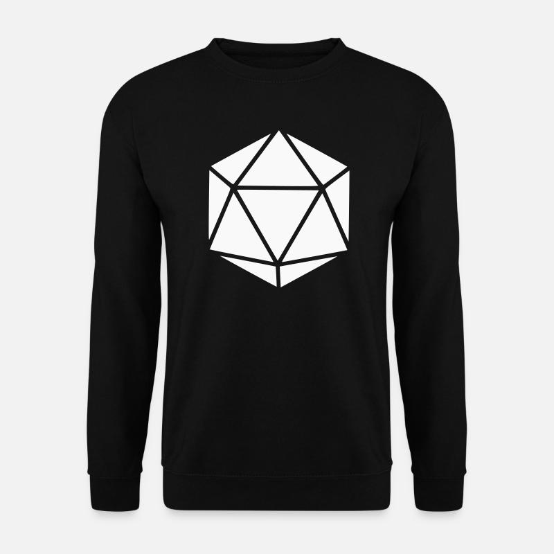Geometric Polyhedron Diamond - Unisex Sweatshirt - black