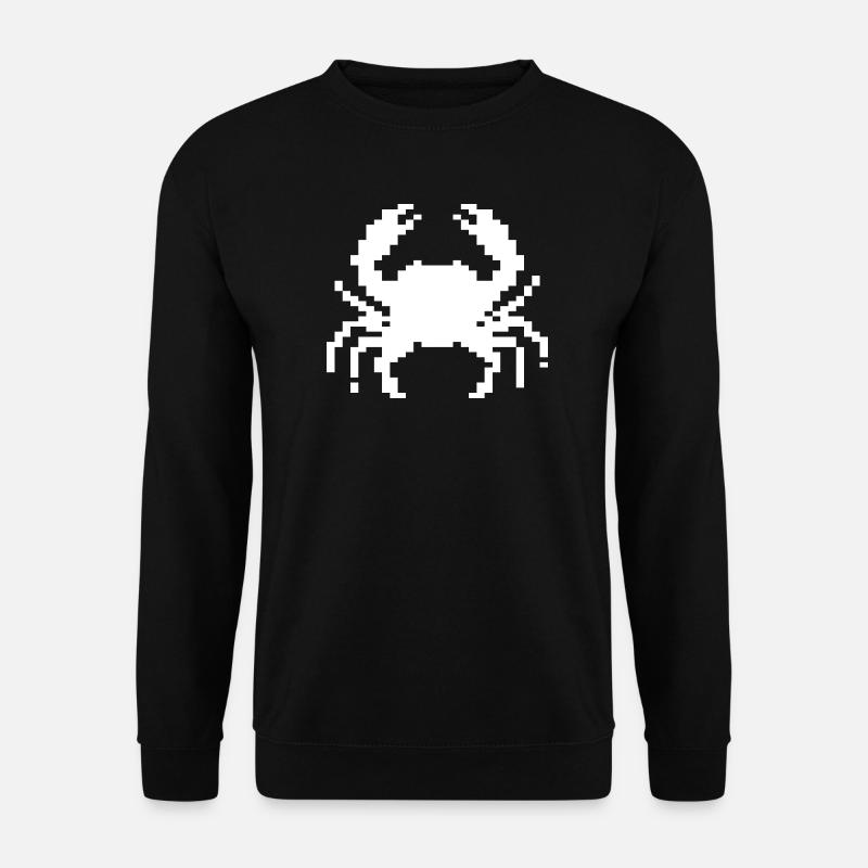 Conception du crabe pixel - Sweat-shirt Unisexe - noir
