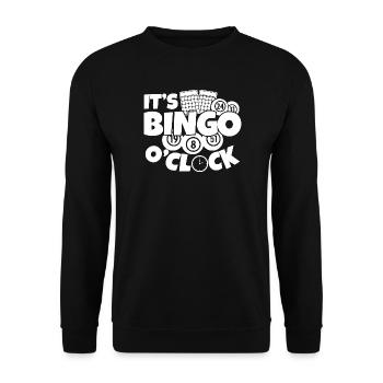 Joueur de bingo, c’est l’heure du bingo bingo - Sweat-shirt Unisexe - noir - Devant - Alina (178cm) & Michal (187cm)